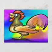 Rooster Postkarte (Vorderseite)