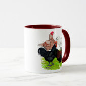 Rooster-Quartett für Heavy Rasse Tasse (VorderseiteRechts)