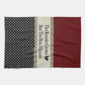 "Rooster Quote" KITCHEN TOWEL Handtuch (Horizontal)
