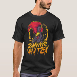 Rooster Rawr Im A T-Rex Trex Chicken Dinosaur T-Shirt