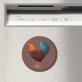 ROOSTER REALISTISCHER CARTOON MAGNET (In Situ (Geschirrspüler))