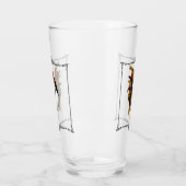 Rooster Red Black Gold Glas (Links)