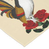 Rooster Red Black Gold Kurzer Tischläufer (Ecke)