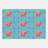 Rooster Red Chicken Cockerel Bird Frische Pasta ma Geschenkpapier Set (Vorderseite 2)