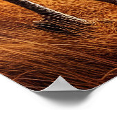 Rooster Rendezvous auf der Wiese Poster (Ecke)