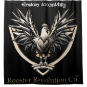 Rooster RevolutionWeber: Gegen das System Duschvorhang (Vorderseite)