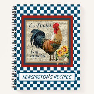 Rooster-Rezept Notizblock