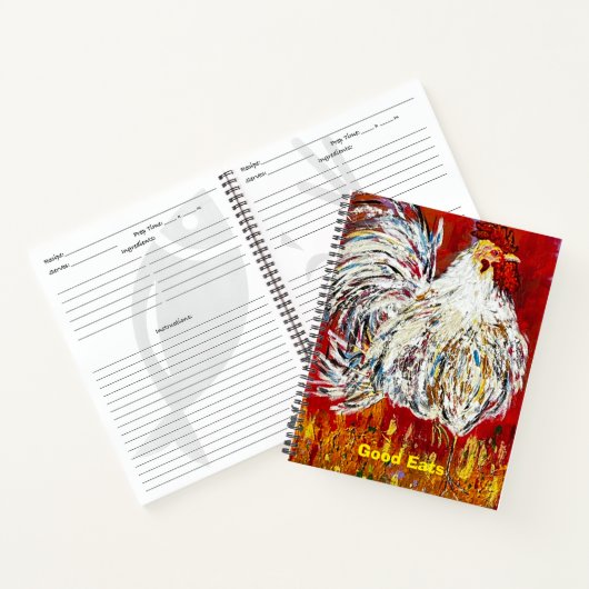 Rooster-Rezept Notizblock (Innenseite)