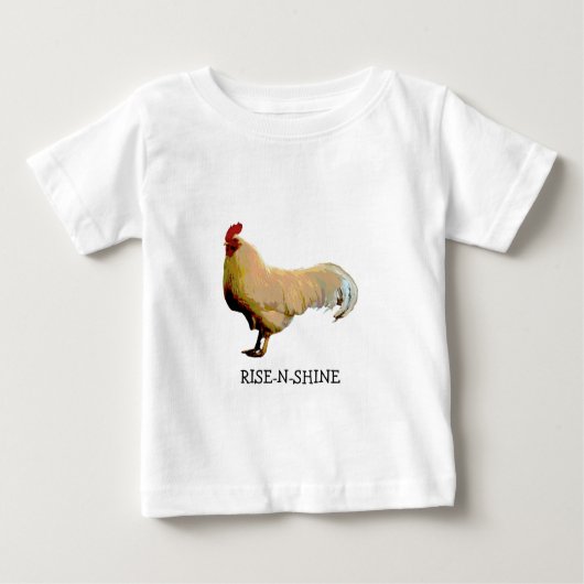 ROOSTER RISE-N-SHINE FOTO BABY T - SHIRT (Vorderseite)