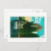 Rooster Rock on Columbia River Postkarte (Vorne/Hinten)