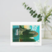 Rooster Rock on Columbia River Postkarte (Stehend Vorderseite)