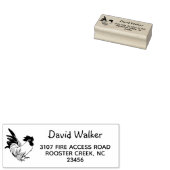 Rooster Rücksendeadresse Gummi Briefmarke Gummistempel (Stempel)