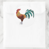 ROOSTER RUNDER AUFKLEBER (Tasche)