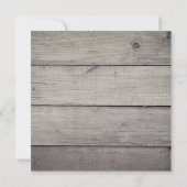 Rooster Rustic Chicken Coop Barboard Board Dankeskarte (Rückseite)