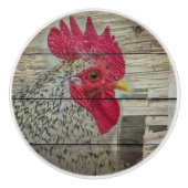 Rooster Rustic Chicken Coop Barboard Board Keramikknauf (Vorderseite)