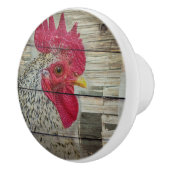 Rooster Rustic Chicken Coop Barboard Board Keramikknauf (Rechts)