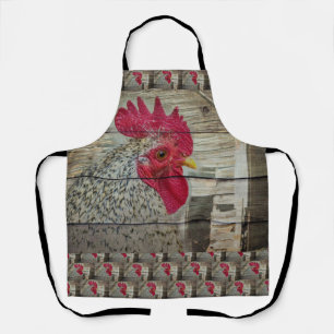 Rooster Rustic Chicken Coop Barboard Board Schürze