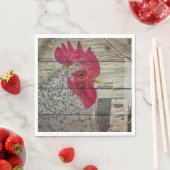 Rooster Rustic Chicken Coop Barboard Board Serviette (Beispiel)