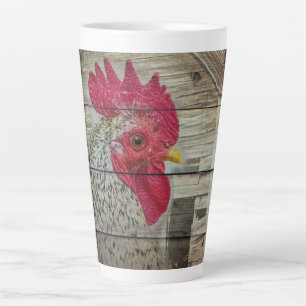 Rooster Rustic Chicken Coop Barboard Milchtasse