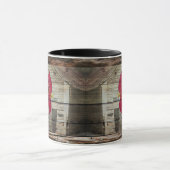 Rooster Rustic Chicken Coop Barboard Tasse (Zentrum)