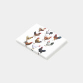 Rooster sammeln Farbhühnchen Post-it Klebezettel (angewinkelt)