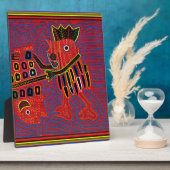 Rooster Scaling a Fish with a Machete Fotoplatte (Seite)