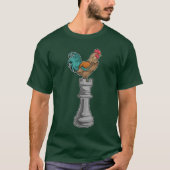 Rooster Schach Rook Schach T-Shirt (Vorderseite)