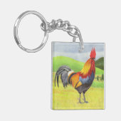Rooster Schlüsselanhänger (Vorderseite links)