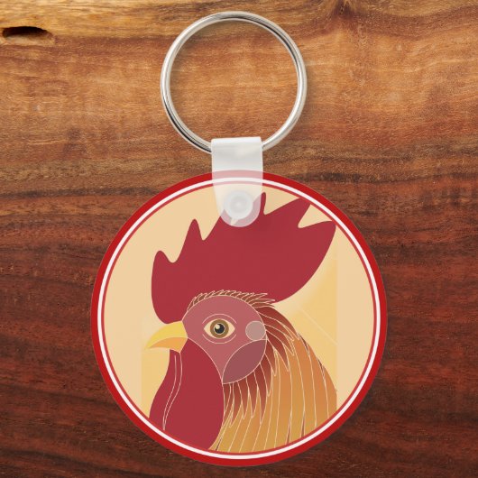 Rooster Schlüsselanhänger (Vorderseite)