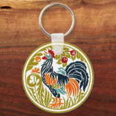 Rooster-Schlüsselanhänger Schlüsselanhänger (Vorderseite)