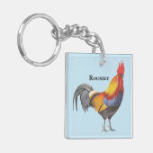 Rooster-Schlüsselanhänger Schlüsselanhänger (Vorderseite links)