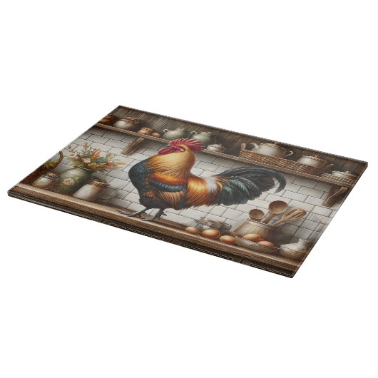 Rooster Schneidebrett (Ecke)