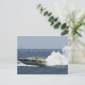 Rooster-Schwanz Postkarte (Stehend Vorderseite)