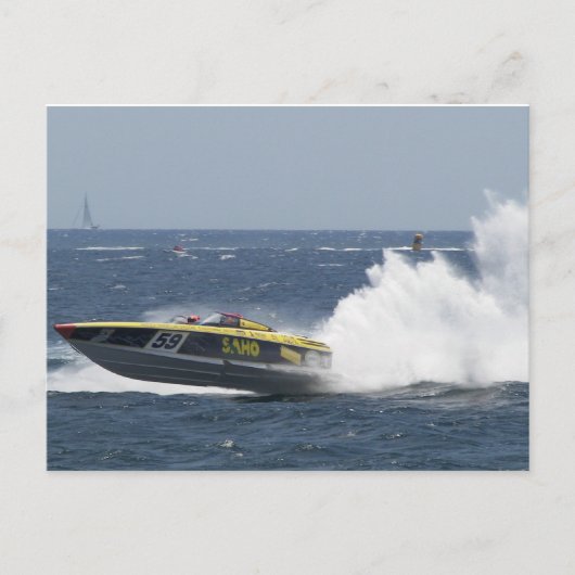 Rooster-Schwanz Postkarte (Vorderseite)