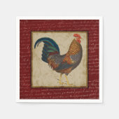 Rooster Serviette (Vorderseite)