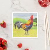 Rooster Serviette (Beispiel)