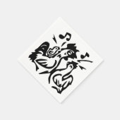 Rooster Serviette (Ecke)
