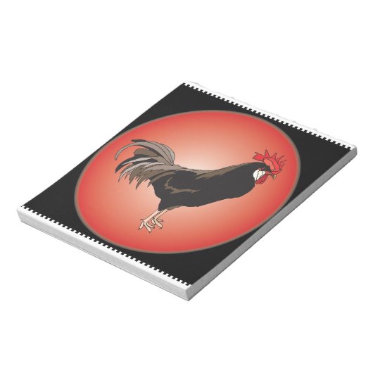 Rooster Showcase Notizblock (Rotiert)