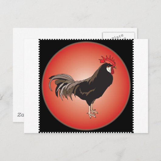 Rooster Showcase Postkarte (Vorne/Hinten)
