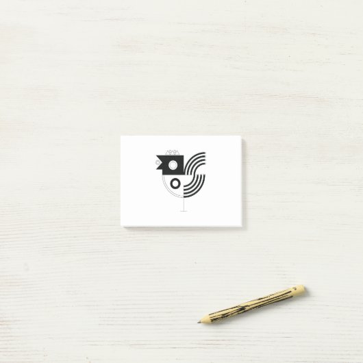 Rooster Sign Post-it Klebezettel (Auf Schreibtisch)