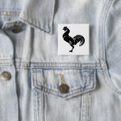 Rooster Silhouette Button (Beispiel)
