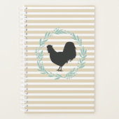 Rooster-Silhouette Planer (Vorderseite)