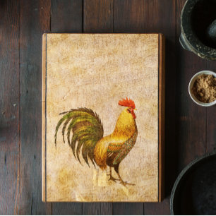 Rooster Sings to Music Decoupage Seidenpapier