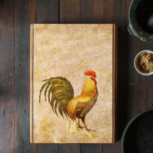 Rooster Sings to Music Decoupage Seidenpapier