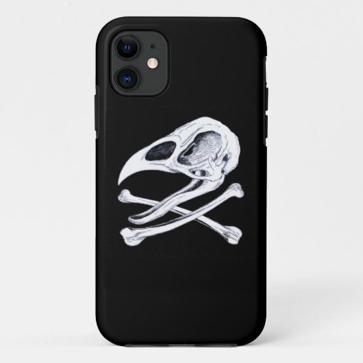 Rooster Skull und Crossbones Case-Mate iPhone Hülle (Rückseite)