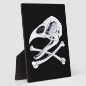 Rooster Skull und Crossbones Fotoplatte (Seite)