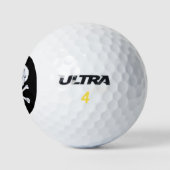 Rooster Skull und Crossbones Golfball (Logo)