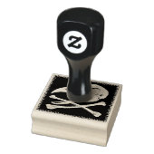 Rooster Skull und Crossbones Gummistempel (Stempel)