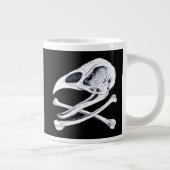 Rooster Skull und Crossbones Jumbo-Tasse (Rechts)