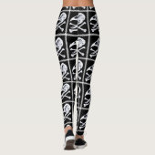 Rooster Skull und Crossbones Leggings (Rückseite)
